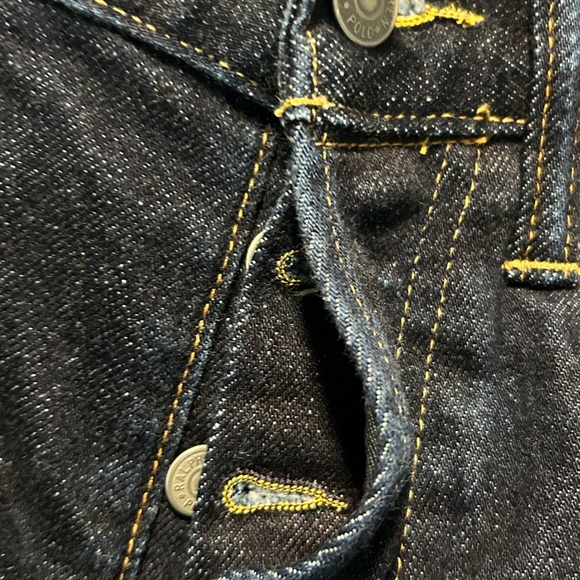 Polo Ralph Lauren Sullivan Slim Selvedge Jeans Men's W31 Button Fly Blue Denim - Picture 6 of 10